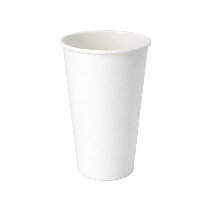 PakMax White 16oz Single Layer Hot Paper Cup - SLHPC-90-16W
