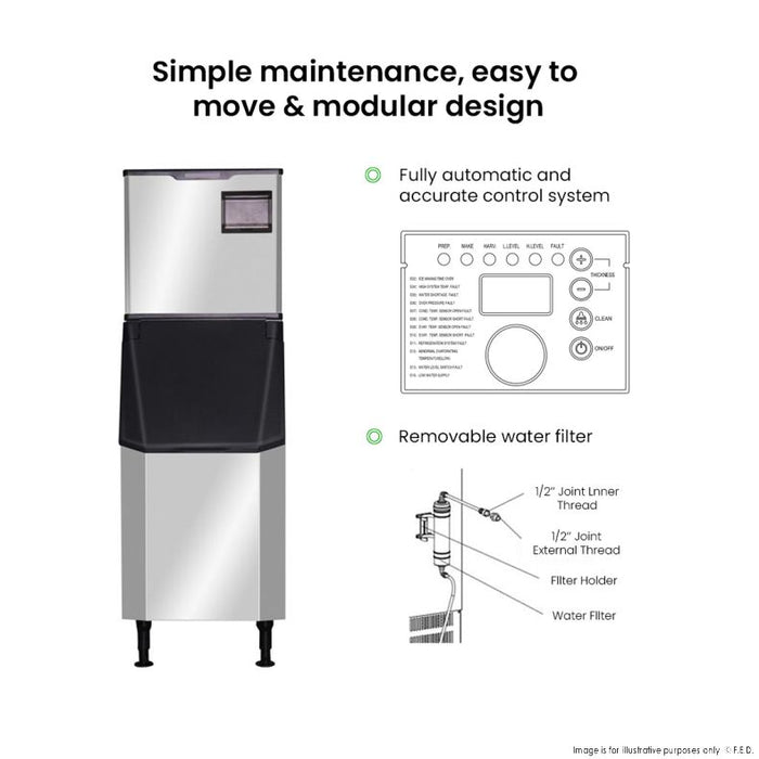 Blizzard Professional Ice Maker 145kg - SN-145C