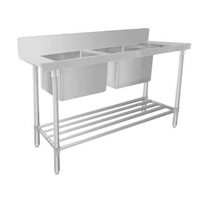 Mixrite Stainless Steel Dishwasher Double Inlet Sink 1 - WSS26165R