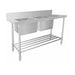 Mixrite Stainless Steel Dishwasher Double Inlet Sink 1 - WSS26165R