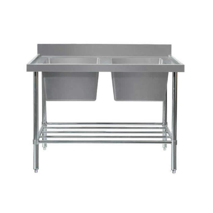 Mixrite Double Sink Bench W2400 X D700 X H900 - SS2724R