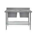 Mixrite Double Sink Bench W2400 X D600 X H900 3 - SS2624C