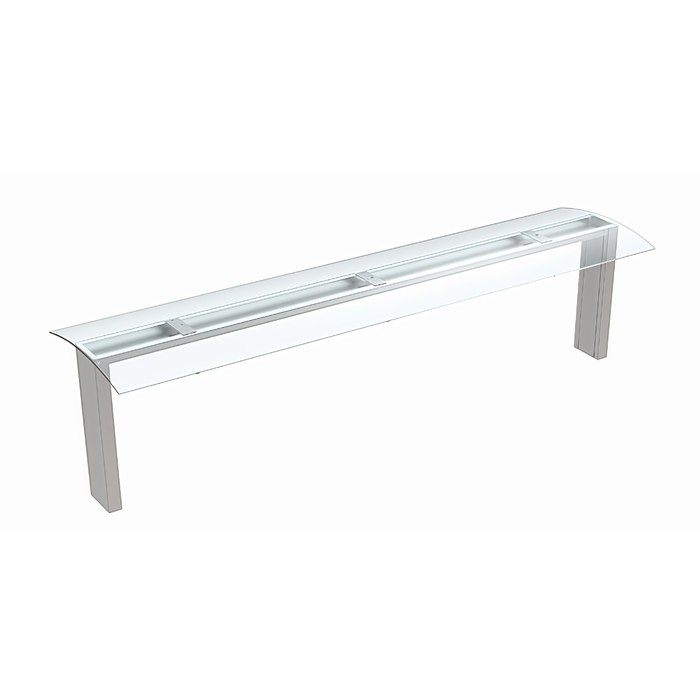 Thermaster Top Glass Sneeze Guard With LED Lighting - TGL-6G