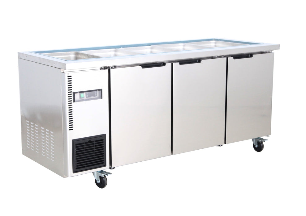 Thermaster 15 x 1/3 GN pan Ventilated Refrigerated Saladette - TL1800TN-15P