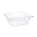 Vogue Clear Polycarbonate Gastronorm Tray 1/6 (65 to 150mm Depths)