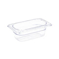 Vogue Clear Polycarbonate Gastronorm Tray 1/9 (65 to 100mm Depths)