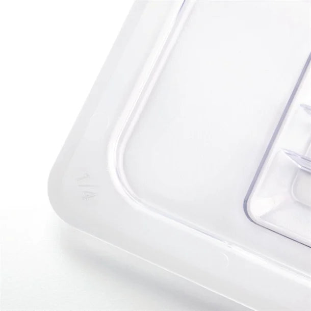 Vogue Clear Polycarbonate Gastronorm Lid 1/4 - U247