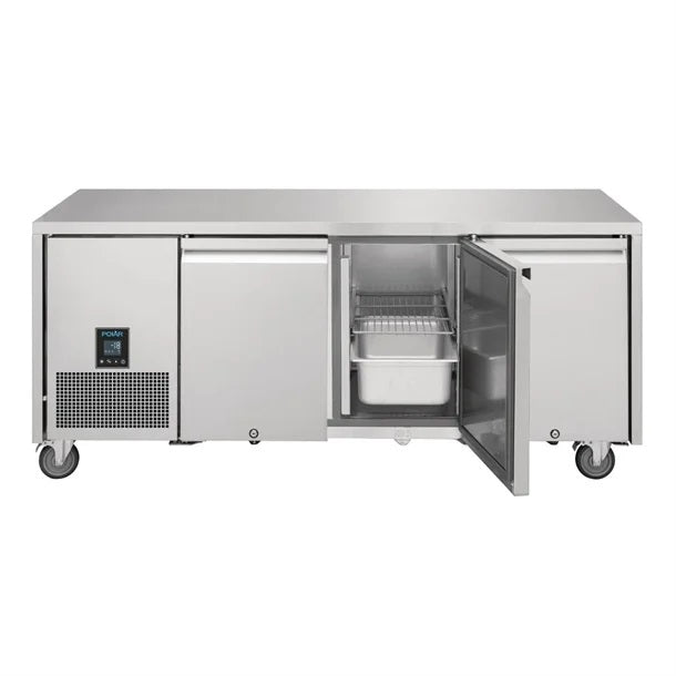 Polar U-Series Premium Triple Door Counter Freezer 420L - UA008-A