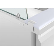 Polar U-Series GN Saladette Counter with Square Sneeze Guard 2 Door - UA017-A