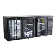 Polar U-Series Back Bar Cooler 3 door Display - UA022-A