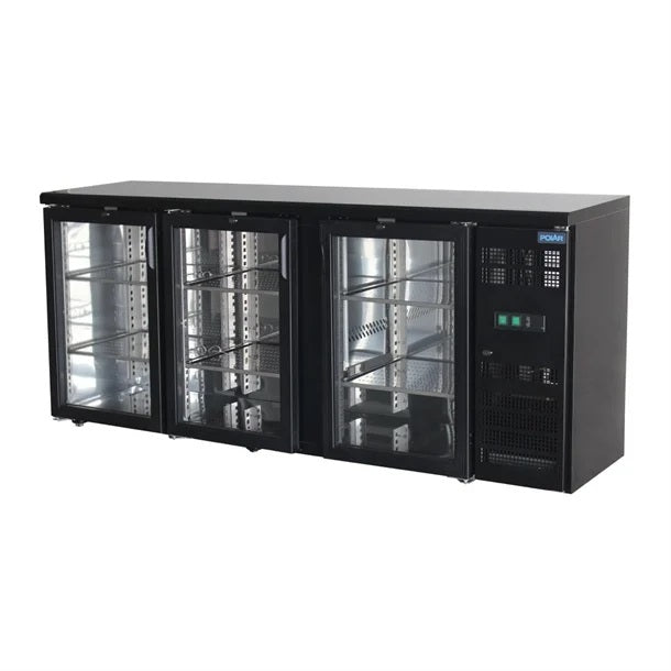 Polar U-Series Back Bar Cooler 3 door Display - UA022-A