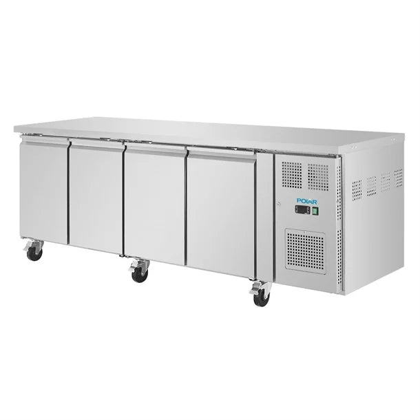 Polar U-Series 4 Door Counter Fridge 553L - UA049-A