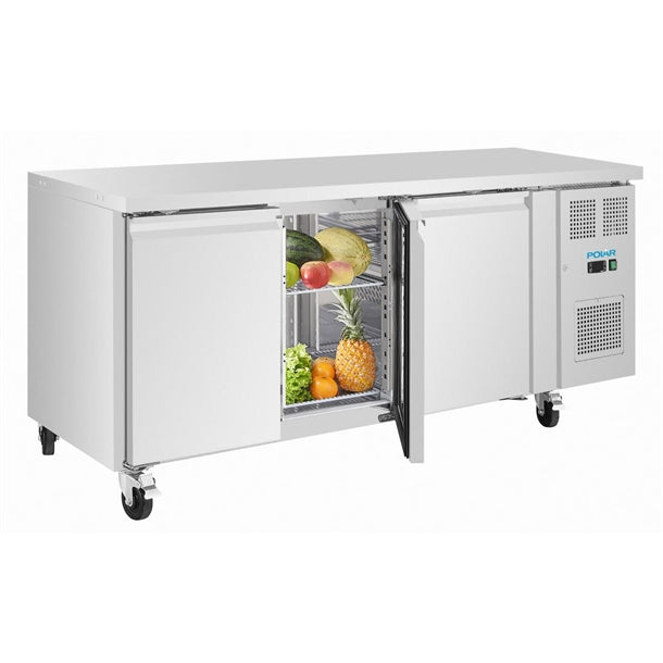 Polar U-Series Triple Door Slimline Counter Fridge 398Ltr - UA106-A