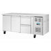Polar U-Series Two Door & Two Drawer Counter Fridge 242Ltr - UA109-A