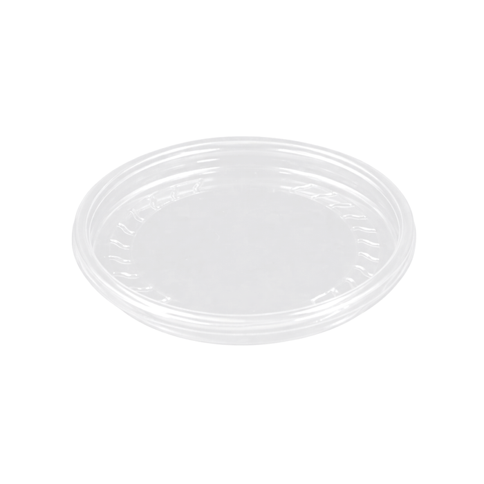 PakMax 117mm PET Deli Container Flat Lid - FL-117C-PET-LID