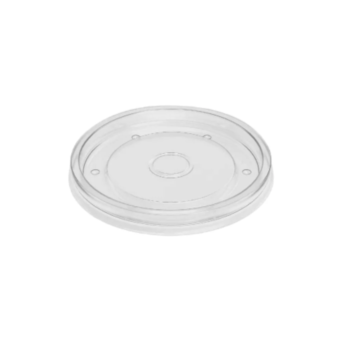 PakMax 96mm PP Lid Fit for 8/12/16oz Paper Deli Container - DELI-96-PP-LID