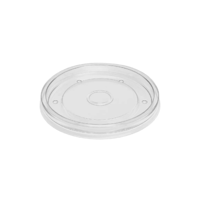 PakMax 115mm PP Lid Fit for 20/26/32oz Paper Deli Container - DELI-115-PP-LID