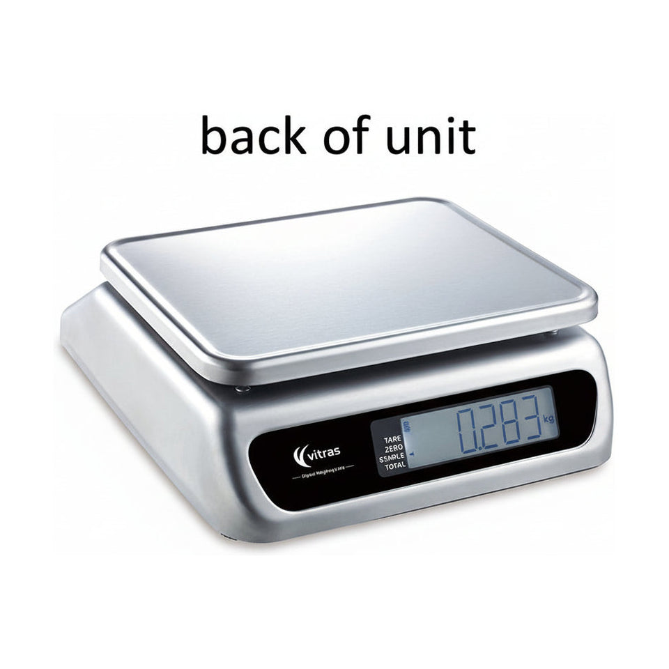 Vitras Dual Display 30kg Waterproof Portion Scale - PSC9502
