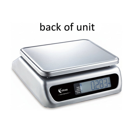 Vitras Dual Display 30kg Waterproof Portion Scale - PSC9502