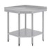 Vogue Stainless Steel Corner Table 600mm - CB907