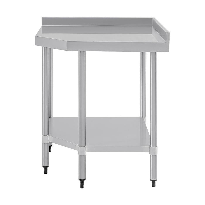 Vogue Stainless Steel Corner Table 600mm - CB907