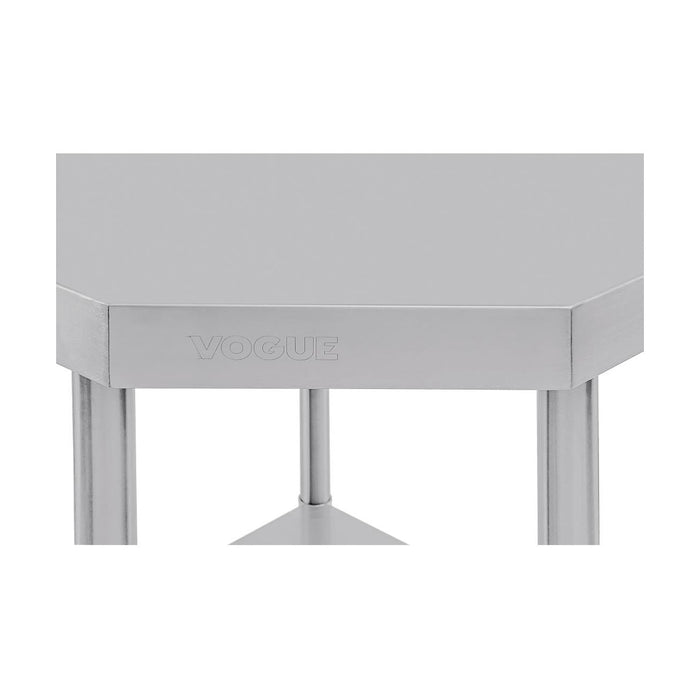 Vogue Stainless Steel Corner Table 600mm - CB907