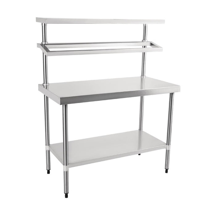 Vogue Stainless Steel Prep Station with Gantry 1200mm - CB908