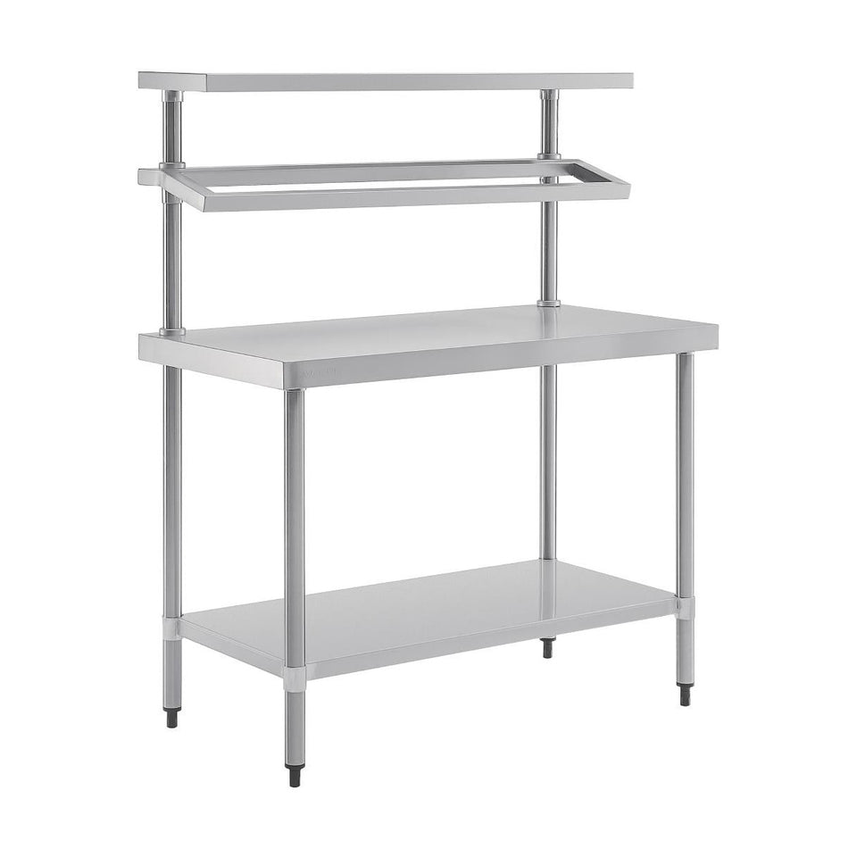 Vogue Stainless Steel Prep Station with Gantry 1200mm - CB908
