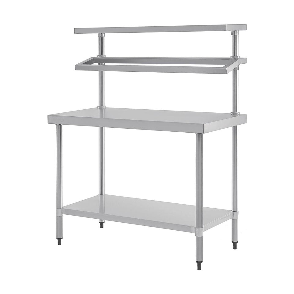 Vogue Stainless Steel Prep Station with Gantry 1200mm - CB908
