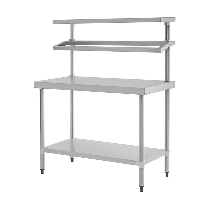 Vogue Stainless Steel Prep Station with Gantry 1200mm - CB908