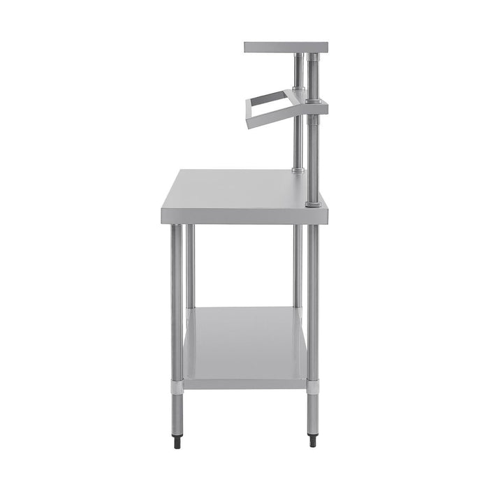 Vogue Stainless Steel Prep Station with Gantry 1200mm - CB908