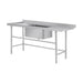 Vogue Dishwasher Inlet Table with Sink 90mm outlet 1800x700x960mm L/H - DE473