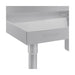 Vogue Dishwasher Inlet Table with Sink 90mm outlet 1800x700x960mm L/H - DE473