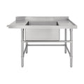 Vogue Dishwasher Inlet Table with Sink 90mm outlet 1800x700x960mm R/H - DE474