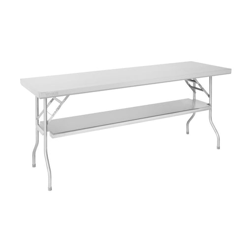 Vogue Stainless Steel Folding Work Table 1830x760x780 - DR195