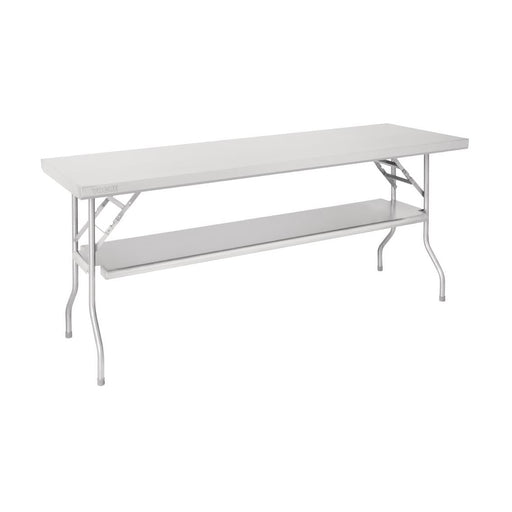 Vogue Stainless Steel Folding Work Table 1830x610x780 - FN289
