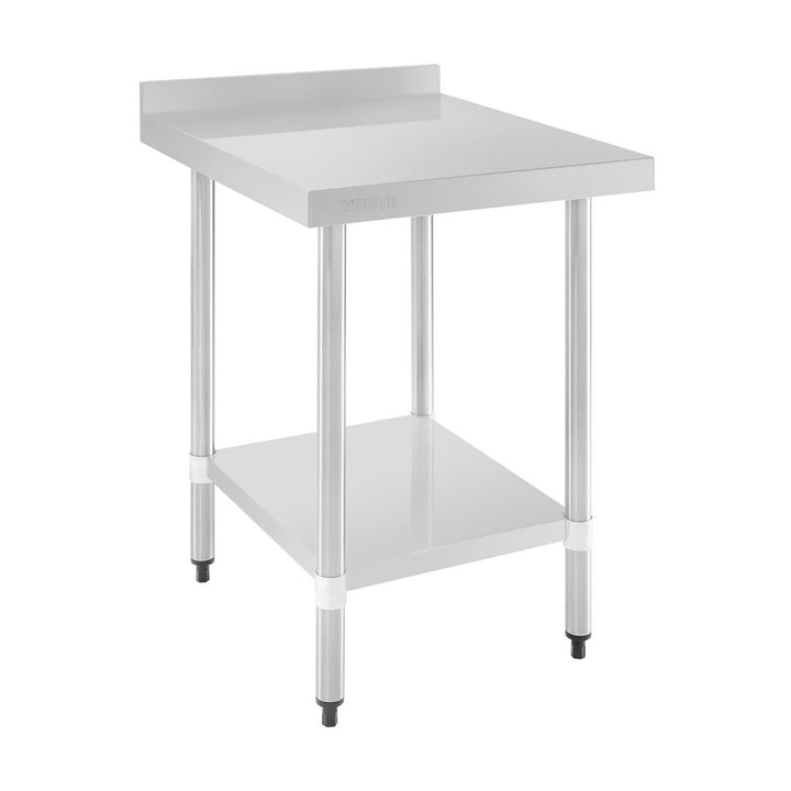 Vogue Stainless Steel Table with Splashback 600mm - GJ505