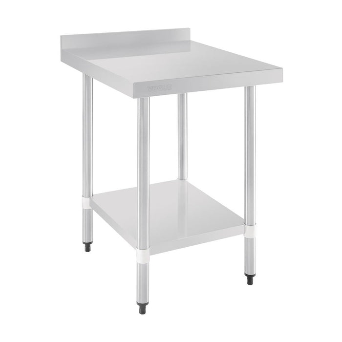 Vogue Stainless Steel Table with Splashback 600mm - GJ505