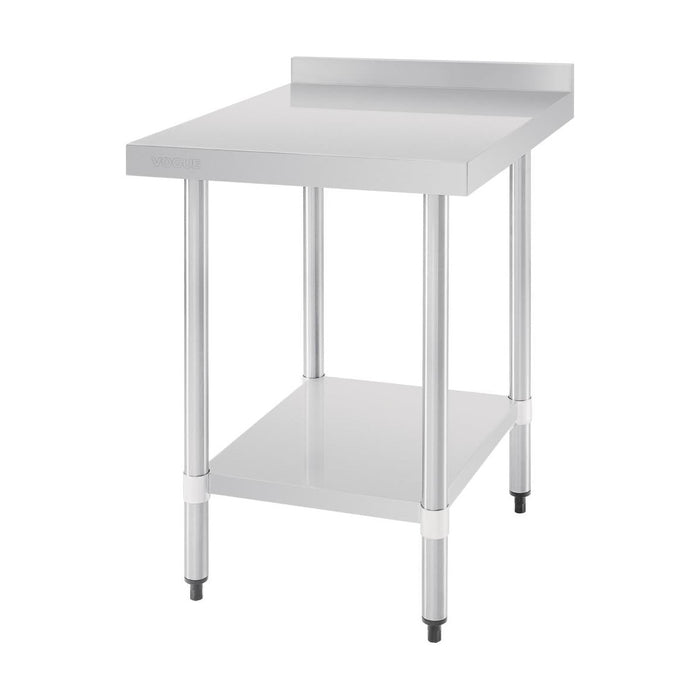 Vogue Stainless Steel Table with Splashback 600mm - GJ505