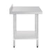 Vogue Stainless Steel Table with Splashback 600mm - GJ505