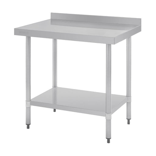Vogue Stainless Steel Table with Splashback 900mm - GJ506