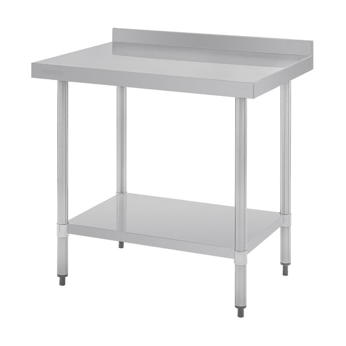Vogue Stainless Steel Table with Splashback 900mm - GJ506