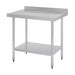 Vogue Stainless Steel Table with Splashback 900mm - GJ506