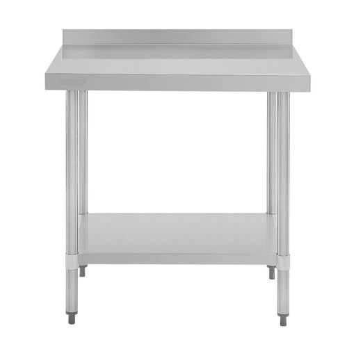 Vogue Stainless Steel Table with Splashback 900mm - GJ506