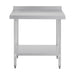 Vogue Stainless Steel Table with Splashback 900mm - GJ506