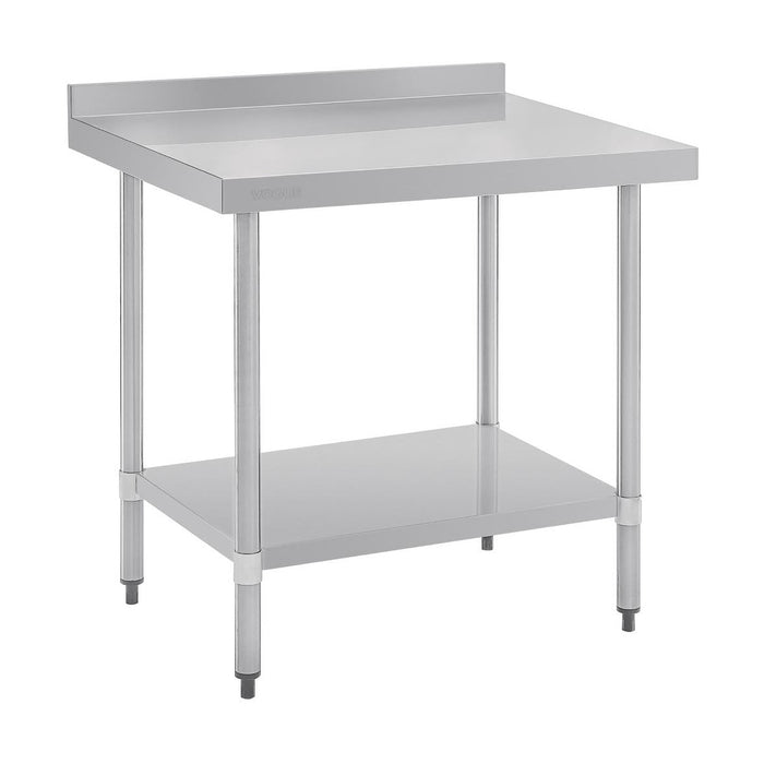 Vogue Stainless Steel Table with Splashback 900mm - GJ506