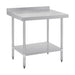 Vogue Stainless Steel Table with Splashback 900mm - GJ506