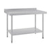 Vogue Stainless Steel Table with Splashback 1200mm - GJ507