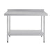 Vogue Stainless Steel Table with Splashback 1200mm - GJ507