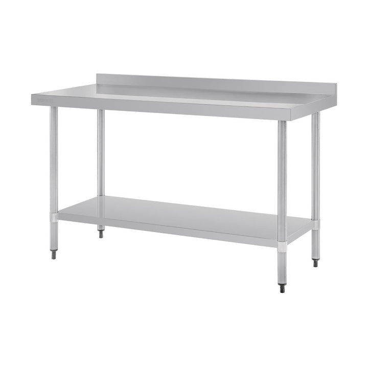 Vogue Stainless Steel Table with Splashback 1500mm - GJ508